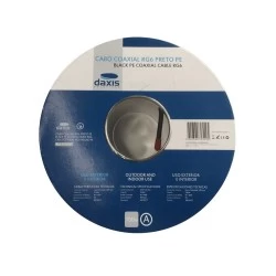 Cabo Coaxial Preto RG6 Daxis Cabo Coaxial Preto RG6 Daxis